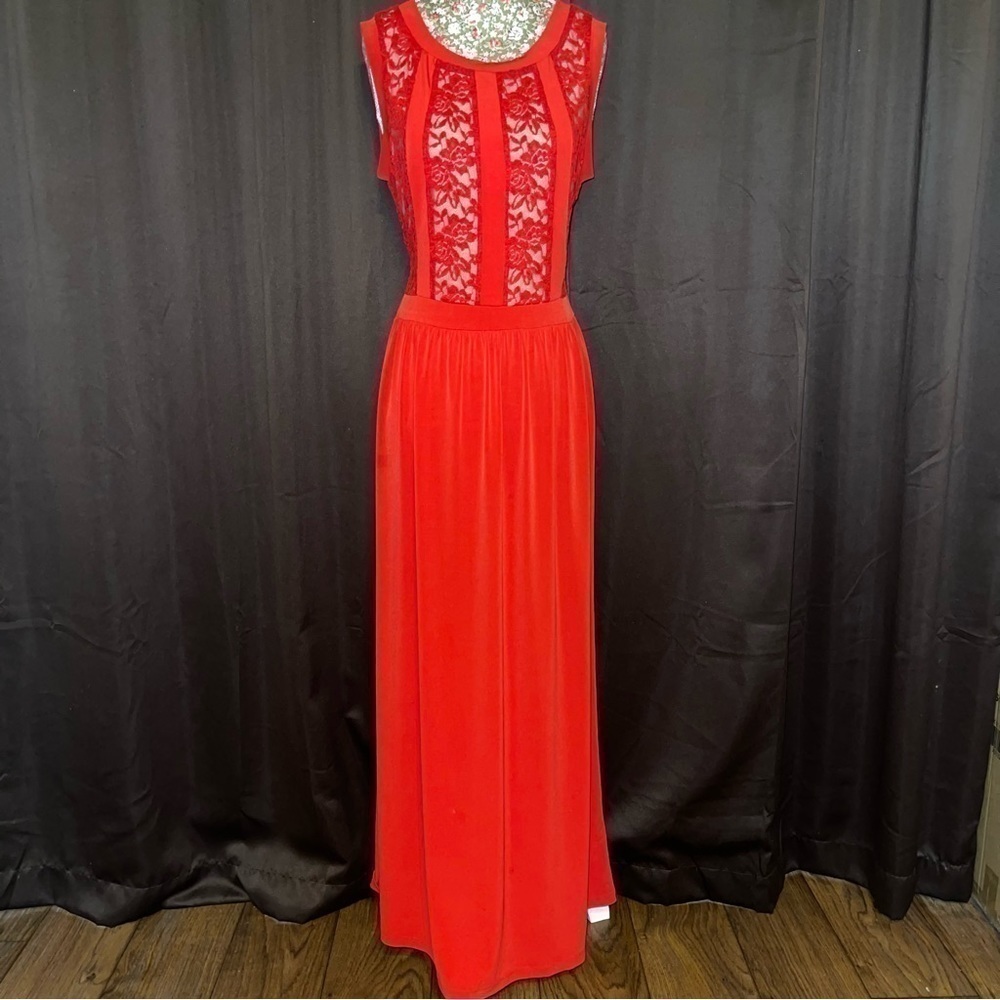 Candalite long red dress